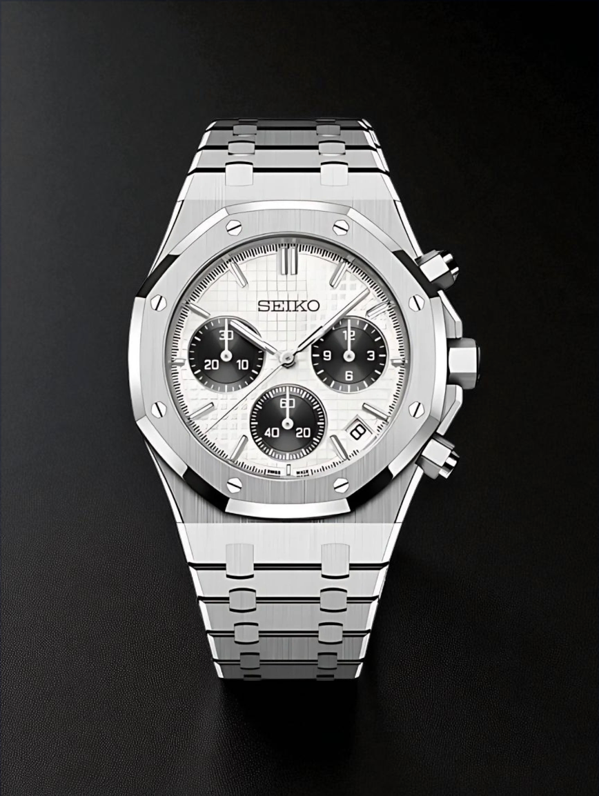 Royal Oak Chronographe fond Noir et Blanc