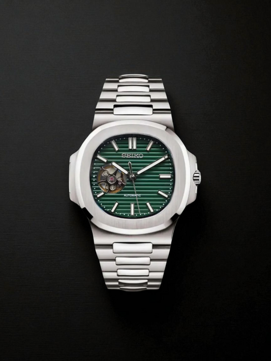 Nautilus Open Heart Cadran Vert