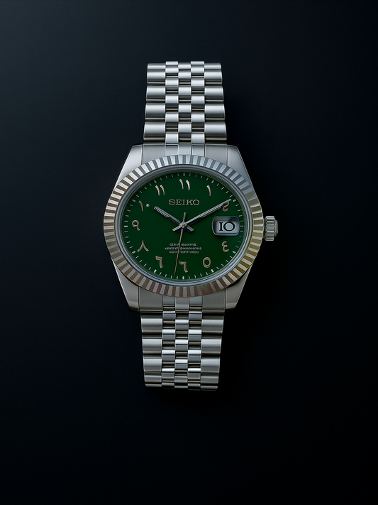 DateJust chiffres Arabes Vert